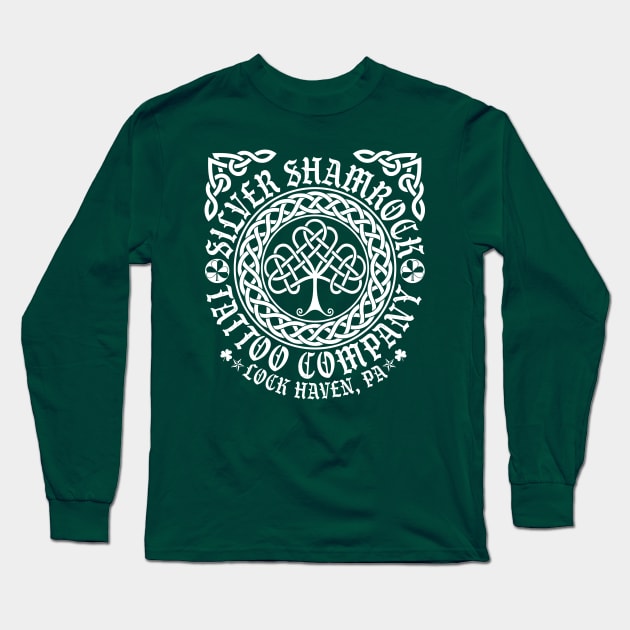 2k24 Silver Shamrock Tattoo Company St. Paddy's Style 03 Long Sleeve T-Shirt by Silver Shamrock Tattoo Company